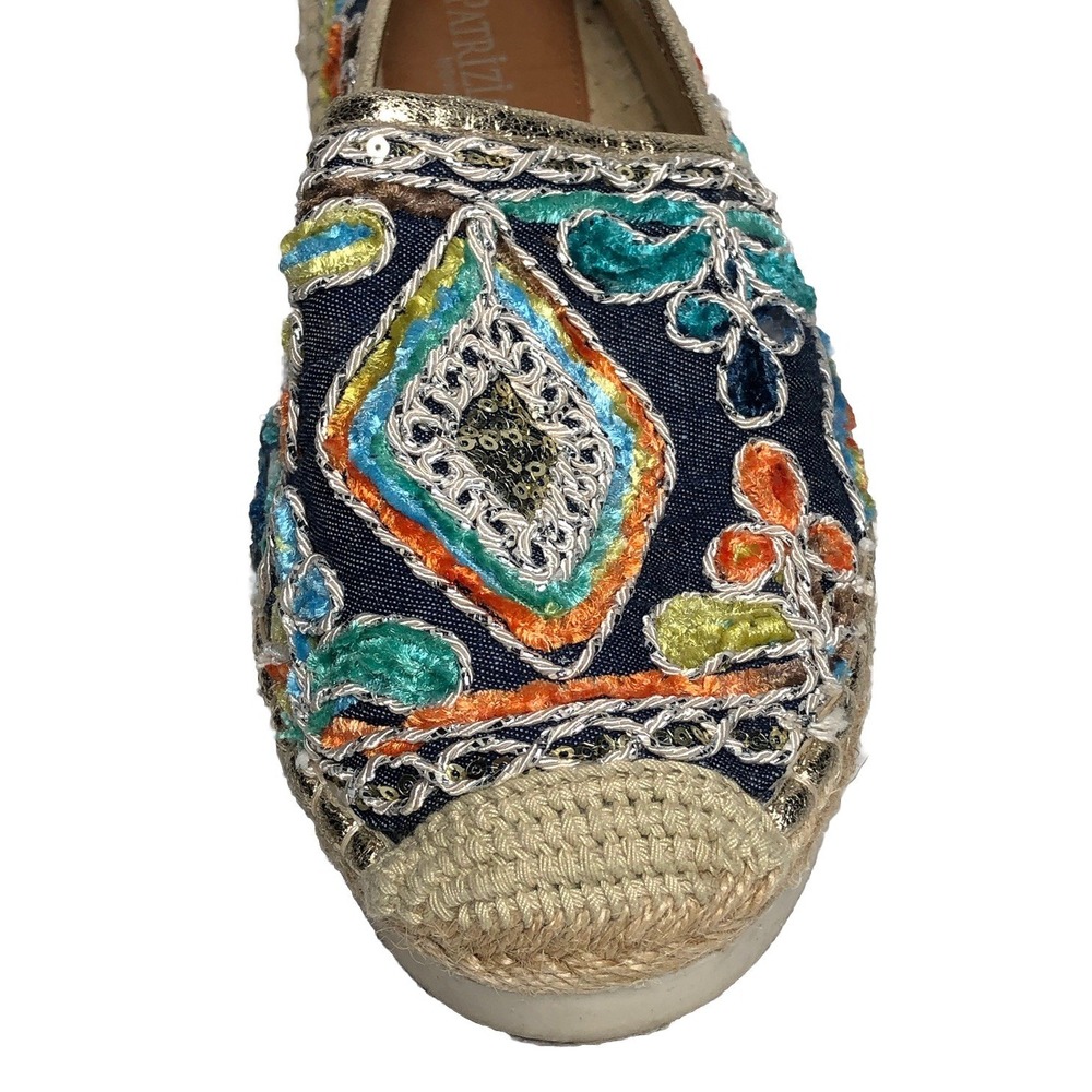 Patrizia by Spring Step Espadrille Embroidered Floral Slip On Loafer Shoes - Picture 5 of 16